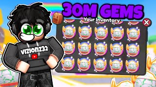 I Spent 30M+ GEMS on Divine Eggs in Pet Mine \u0026 Got ??! | (Roblox)