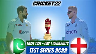Surviving First Session - Pakistan vs England 1st Test - Day 1 in Rawalpindi - CRICKET 22 - Gameplay