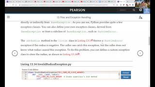 Daniel Liang Python Video Section 13.9