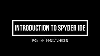 4. Printing OpenCV Version (Advanced Computer Vision using OpenCV Python)