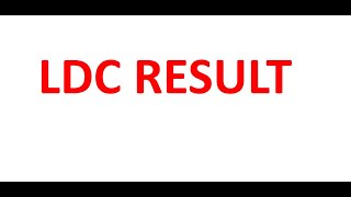 LDC RESULT #psc #keralapsc #exam