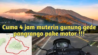 touring muterin GUNUNG GEDE PANGRANGO pake motor ALL NEW NMAX 155 tanpa isi bensin | motovlog