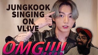 OMG - Jungkook singing on Vlive (compilation) | Reaction