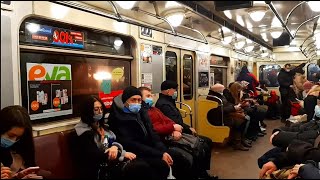 Київський метрополітен. Поїзди Еж/Ема-502. Лінія 1// Kyiv subway. Train Ezh/Ema-502. Line 1.