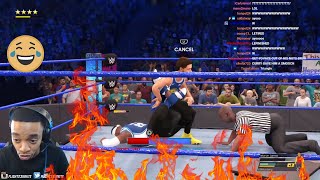 FlightReacts Curry VS LeBron WWE 2K22!