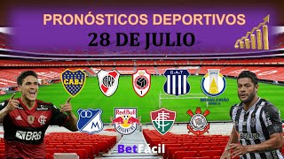 ✅⚽ PRONOSTICOS DEPORTIVOS DOMINGO 28 DE JULIO | APUESTAS BETFACIL