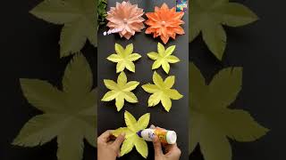 Flower Making With Paper | paper flower #shorts #short #diy #ytshorts  #viral #youtubeshorts #craft