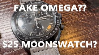 Fake Omega Moonswatch! Comparing an Authentic Omega x Swatch Mission to Mercury to a China Knock-Off