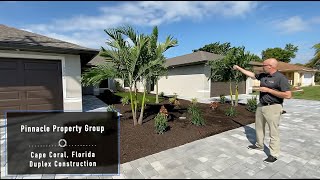 Completed Duplex Project Walk Through Tour Cape Coral, Florida Pinnacle Property Group