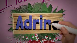 Adrina Name Art Love Whatsapp Status | Adrina Couple Name Video #NameArt #Adrina #shorts