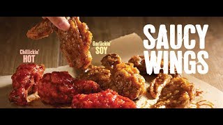 【新加坡 KFC 肯德基 新品開箱】新加坡 KFC 的 韩式炸鸡！火辣辣！ Singapore KFC SAUCY WINGS !