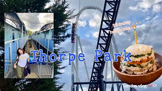 sub) London vlog 🇬🇧🇰🇷 | Thorpe Park, Bibimbap birthday cake