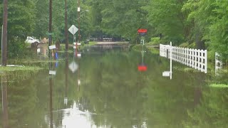 Heavy thunderstorms Thursday night left massive flooding in Batesburg-Leesville