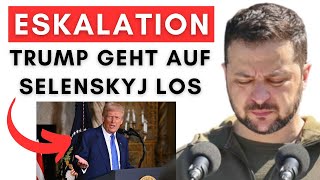 Trump: „Selensky hat Schuld am Krieg!“ + heftige Details zum Friedensplan!