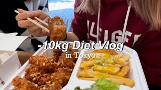 [Diet Vlog] 43kg의 삼시세끼(학교 가는 날ver.) 일본 대학은요..🤔한국 음식이 먹고 싶을 때🍗