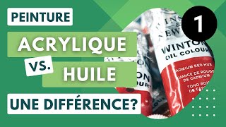 Quelle est la différence entre la peinture acrylique et celle à l'huile?