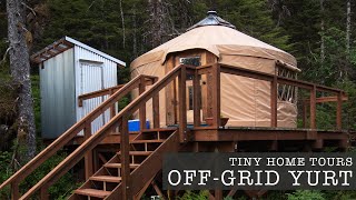 100% Off The Grid Yurt Life In Alaska - Remote Tiny Home Living