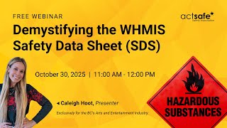 Demystifying the WHMIS Safety Data Sheet SDS