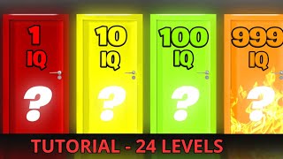 How to complete 4 IN 1 ESCAPE ROOM , 10 IQ All 24 levels SOLUTION Escape room 4 IN 1 tutorial