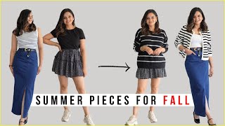 Easy Transitional Outfits | Create Fall Looks from Summer Pieces | Autumn Fall 2023