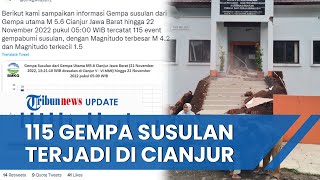 BMKG Catat Terjadi 115 Gempa Susulan Malam sampai Pagi di Cianjur, Terbesar M 4,2 dan Terkecil M 1,5