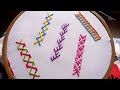 Border Line Hand Embroidery | Border Embroidery Designs | Embroidery For Beginners