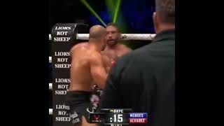 McGregor helps Eddie Alvarez during fight