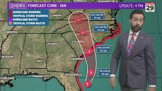 TROPICAL UPDATE: Ian to make a third landfall in South Carolina, Friday