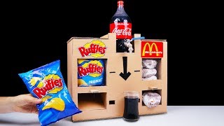 DIY How to Make Ruffles McDonald's Vending Machine and Coca Cola Fountain Machine