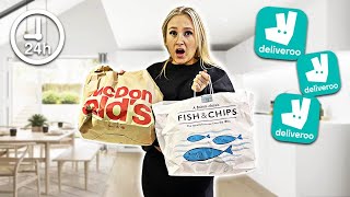 Only eating foods from DELIVEROO for 24 HOURS!!