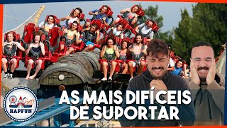 Quais são as ATRAÇÕES mais DOLOROSAS que já fomos na VIDA? | Hapfun