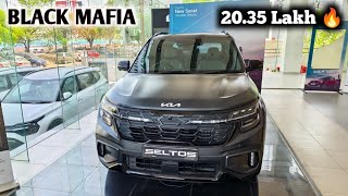 Kia presenting The Black MAFIA SELTOS X-LINE🔥,starting 20.35 lakh,full detailed review