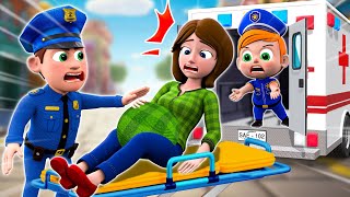 Police Help Pregnant Mother🤰 + Mom Angel or Mom Demon😈😇Song and More Nursery Rhymes & Kids Songs