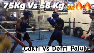 Cakti Dwi Putra Vs Defry Palulu ‼️|| Sparing Amatir Vs Profesional 🔥