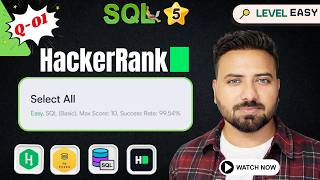HackerRank SQL Series | Earn 5⭐ in SQL | Select All | Q-01 | #sql #hackerranksolutions