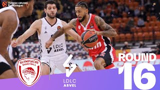 Olympiacos routs ASVEL! | Round 16, Highlights | Turkish Airlines EuroLeague