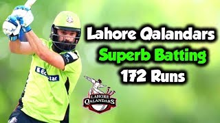 Lahore Qalandars Superb Batting 172 Runs | Lahore Qalandars Vs Peshawar Zalmi | HBL PSL 2018|M1F1