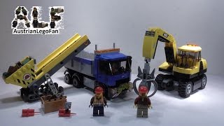 Lego City 60075 Excavator \u0026 Truck / Bagger und Transportwagen - Lego Speed Build Review