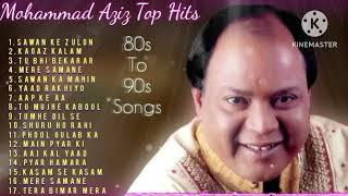 Mohammad Aziz Top Hits|Bollywood 80s 90s Song|Jukebox|Mohammad Aziz Romantic Song|Love Song #80s