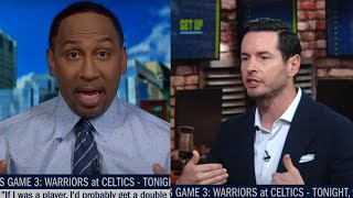 JJ Redick Gets FURIOUS at Stephen A Smith About Players Complaining to Refs! Mike Greeny Get Up NBA