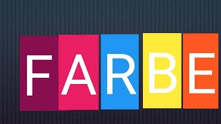 Färben|Colors in German| Colours Name in German| Learn German| Farben |Aditya Sharma