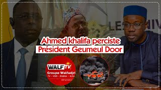 ENTRETIEN EXCLUSIF: Ahmed khalifa NIASS persiste Président Geumeul Door