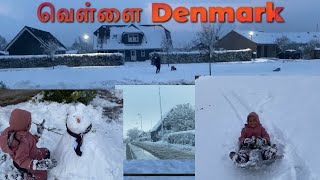 Snow ⛄️ in Denmark/ எப்படி இருக்கும் பனிக்காலத்தில்.