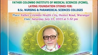 Father Colombo institute of Medical Sciences blessing by Nuncio