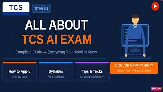 TCS AI Career 2026 ||  How to Apply, Full Syllabus and Exam Pattern in Detail  👨🏻‍💻🚀