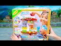 98 minutes satisfying with unboxing cute anpanman self refueling gas station set 😊 asmr