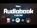 Make Audio book from any PDF using Python | Python Project