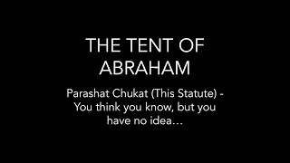 Parashat Chukat (This Statute) - You think you know, but you have no idea…