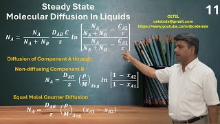 11 Steady State Molicular Diffusion in Liquids