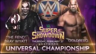 “The Fiend" Bray Wyatt vs. Goldberg: WWE Super ShowDown 2020 - Official Match Card